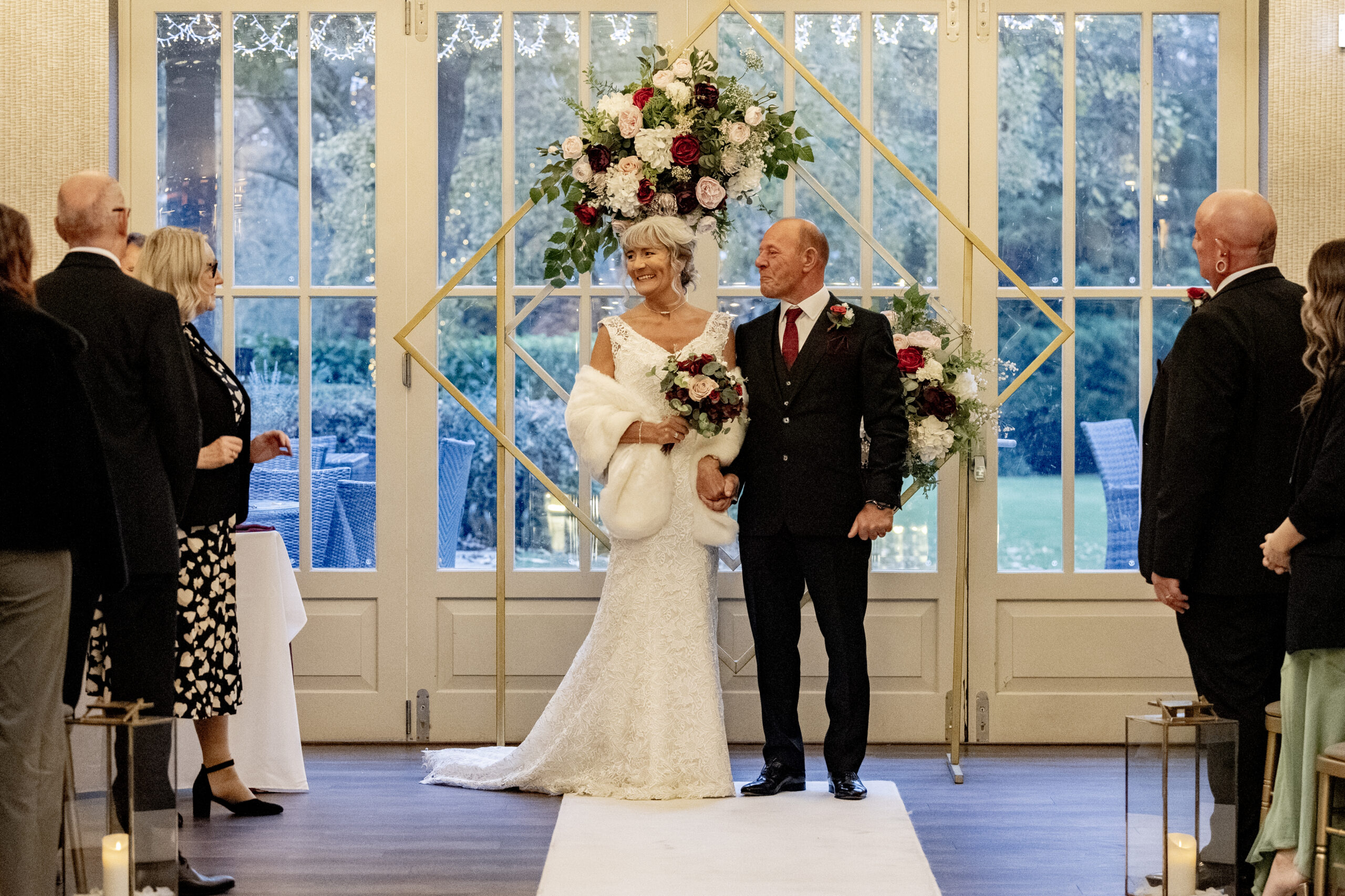 Bride and groom during the ceremony