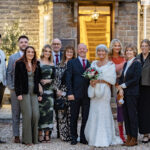 Group photo outside venue entrance